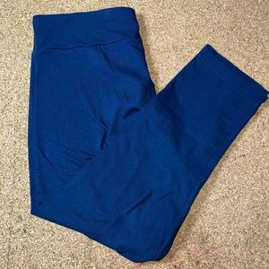 Blue “Time and Tru” Capri Joggers